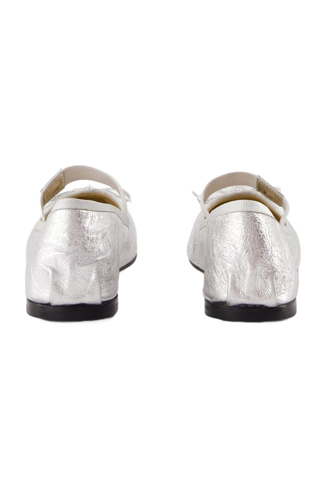 Flache Schuhe Jolie - ANINE BING - Leder - Silber