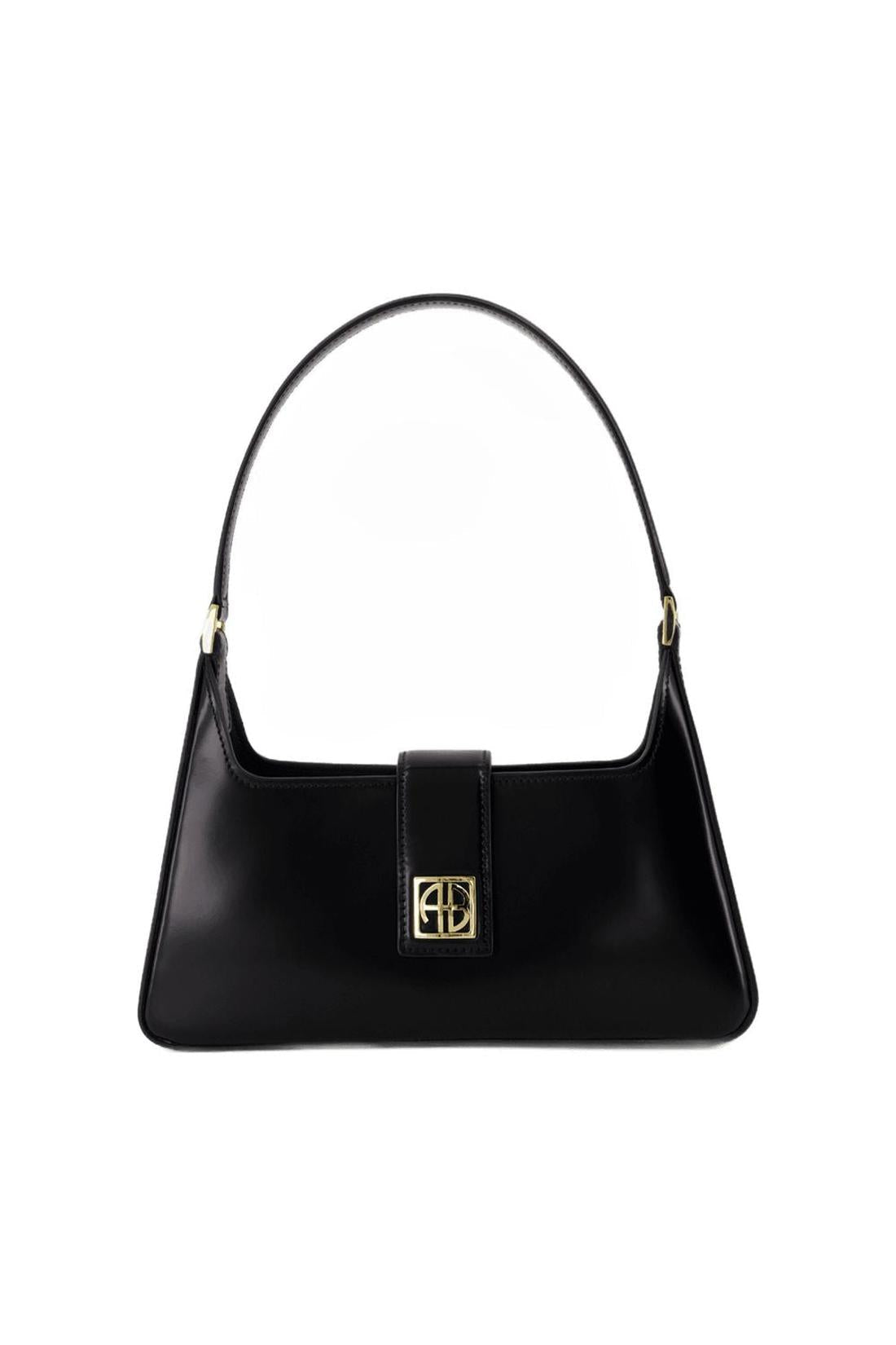 Lou Schultertasche - ANINE BING - Leder - Schwarz