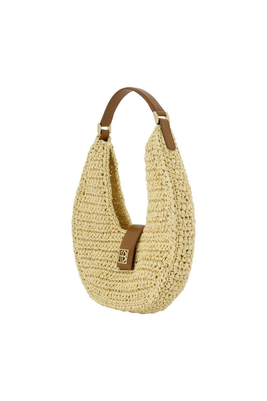 Lou Monogram Schultertasche - ANINE BING - Leder - Beige