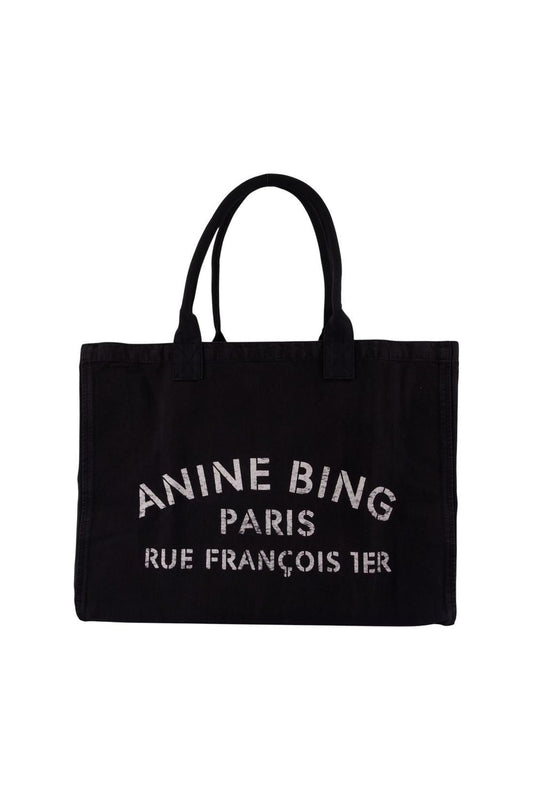 Einkaufstasche Leo - ANINE BING - Baumwolle - Schwarz