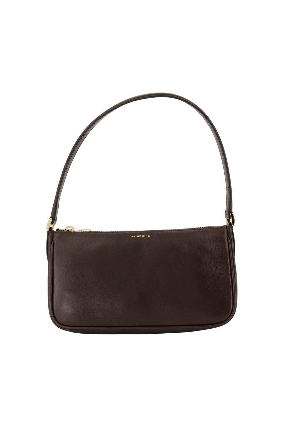 Mini Elly Schultertasche - ANINE BING - Leder - Braun