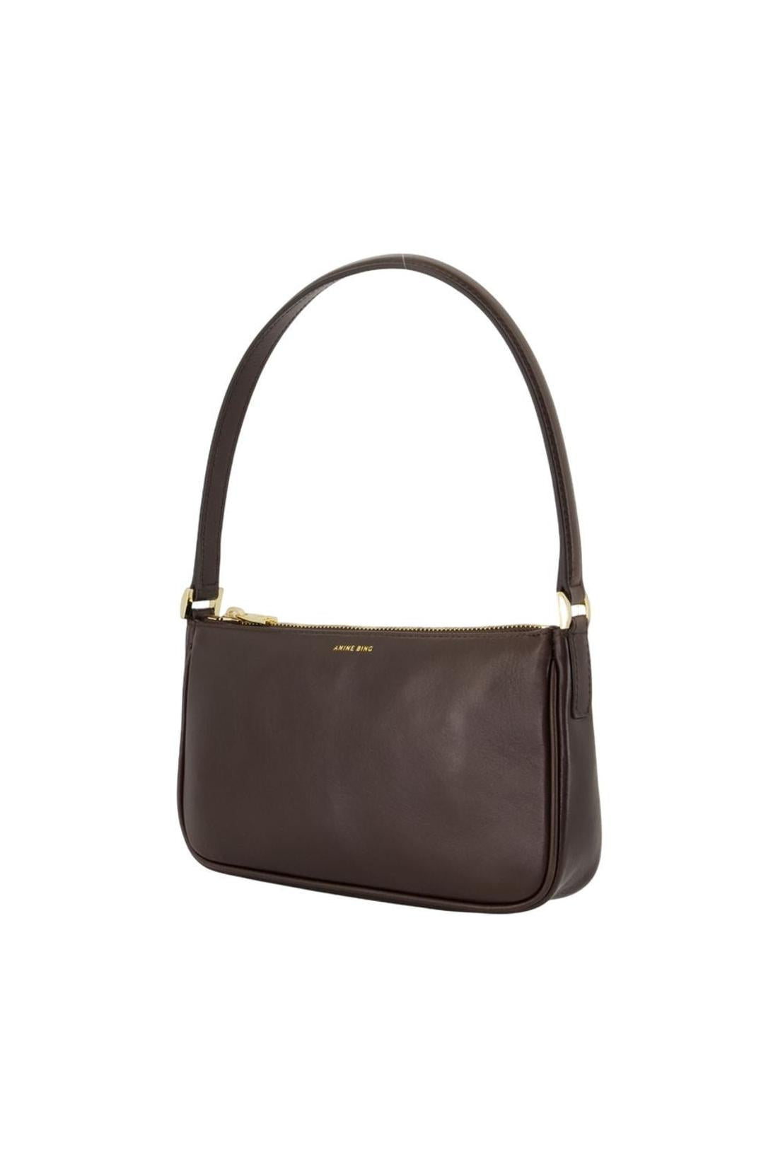 Mini Elly Schultertasche - ANINE BING - Leder - Braun