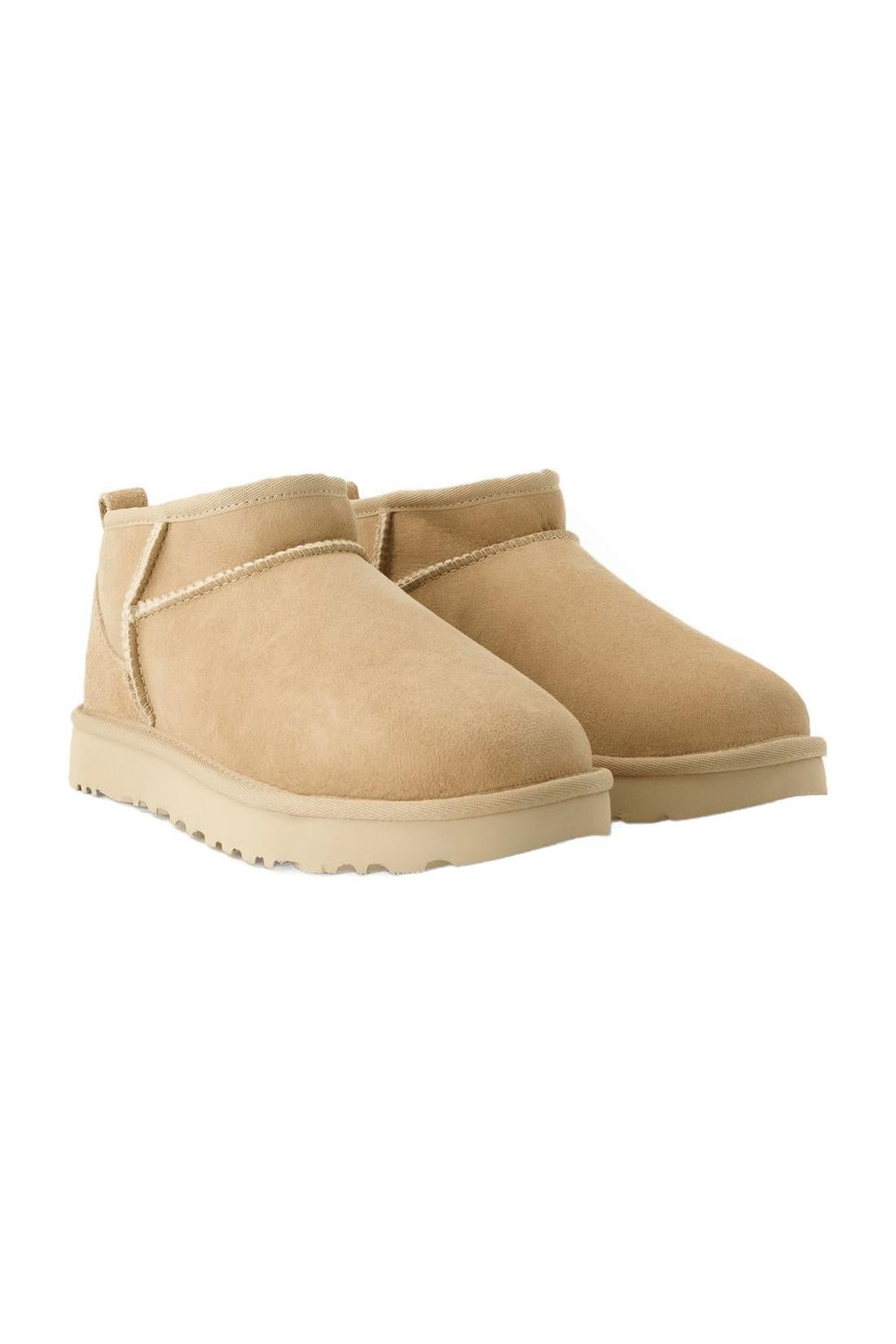 Stiefeletten W Classic Ultra Mini - UGG - Leder - Beige