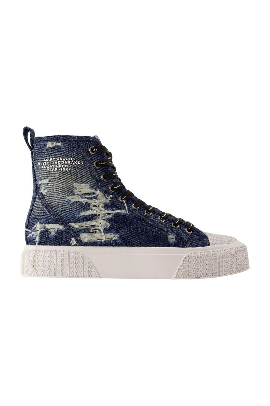Sneakers The High Top - Marc Jacobs - Baumwolle - Blau