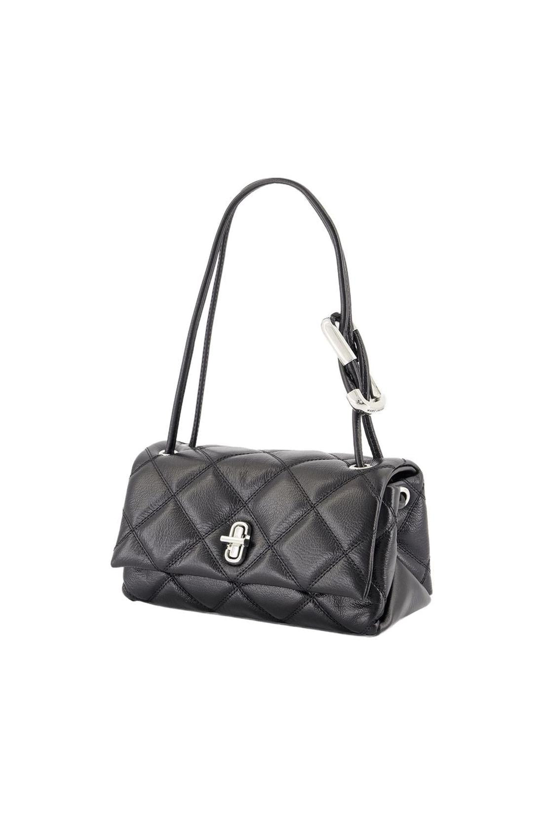The Mini Dual Chain Schultertasche - Marc Jacobs - Leder - Schwarz