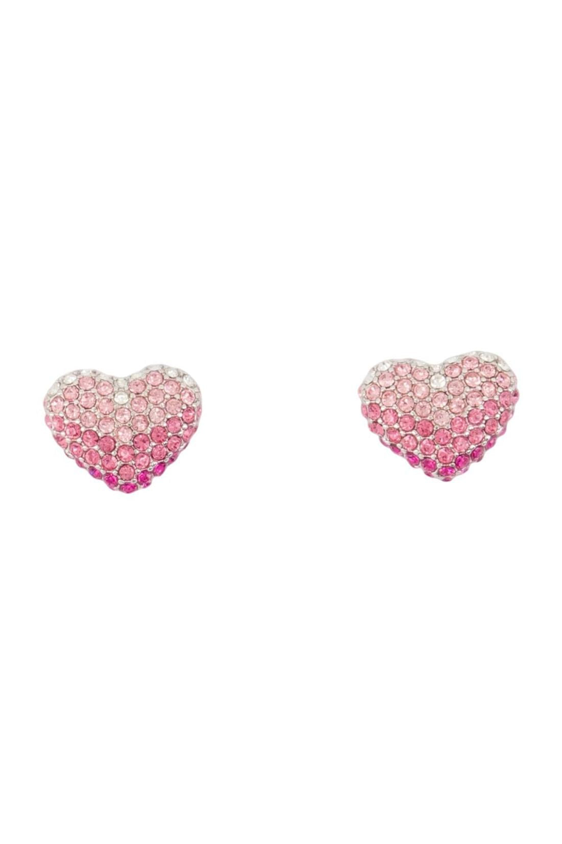 Balloon Heart Pave Ohrringe - Marc Jacobs - Metall - Rosa