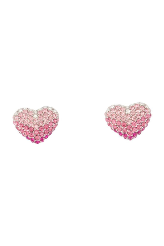 Balloon Heart Pave Ohrringe - Marc Jacobs - Metall - Rosa