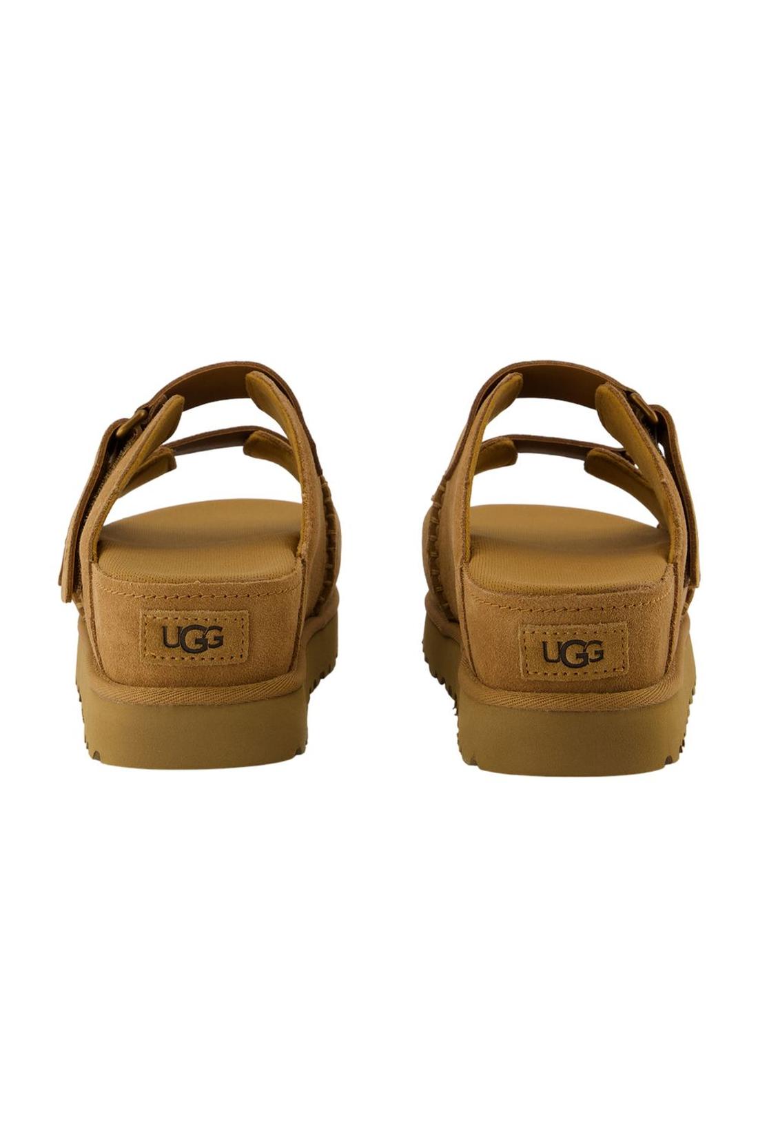 Pantoletten W Goldenstar Hi - UGG - Leder - Braun
