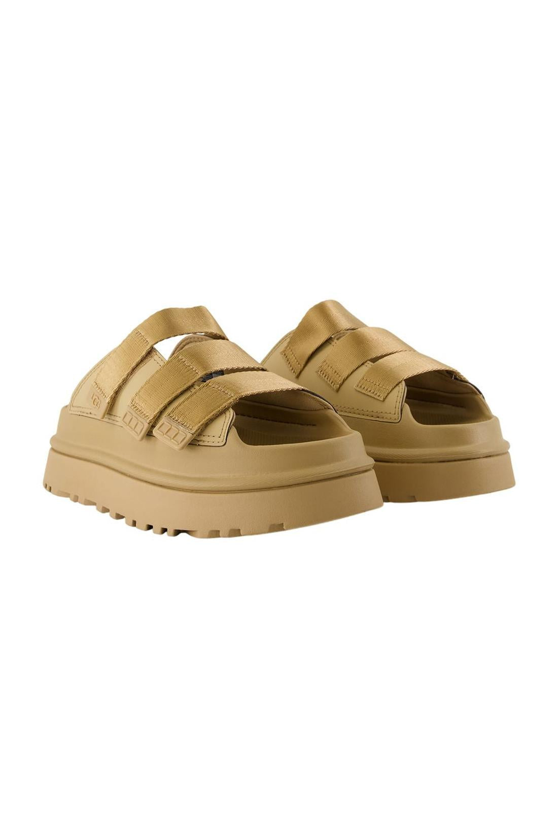 Pantoletten W Goldenglow Slide - UGG - Synthetik - Braun