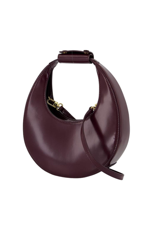 Mini Moon Handtasche - Staud - Leder - Bordeaux