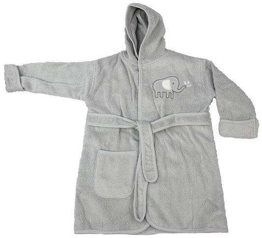 Frottée Baby Bademantel » Morgenmantel & Kleinkinder Badetuch » 100% Baumwolle » mit Kapuze, Tasche und Gürtel