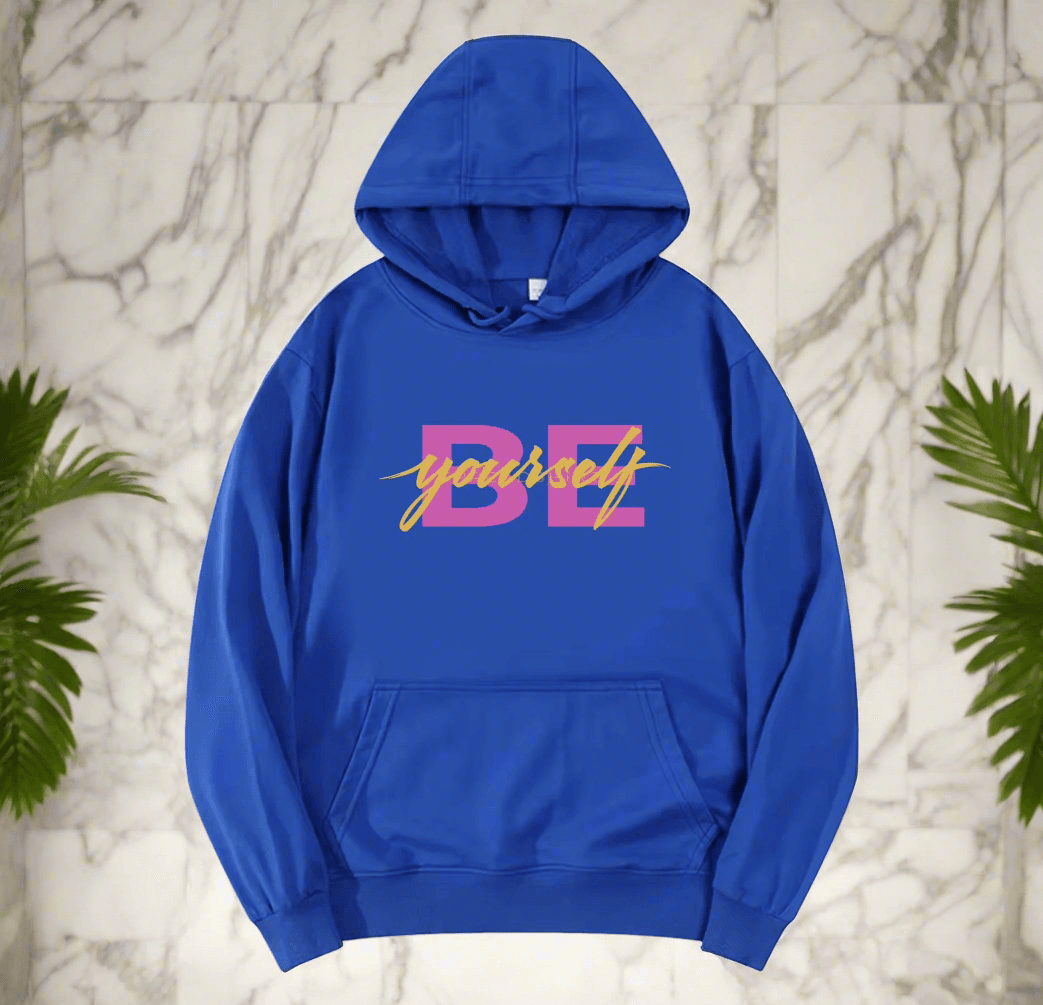 BE YOURSELF,New fashionable round neck hoodie