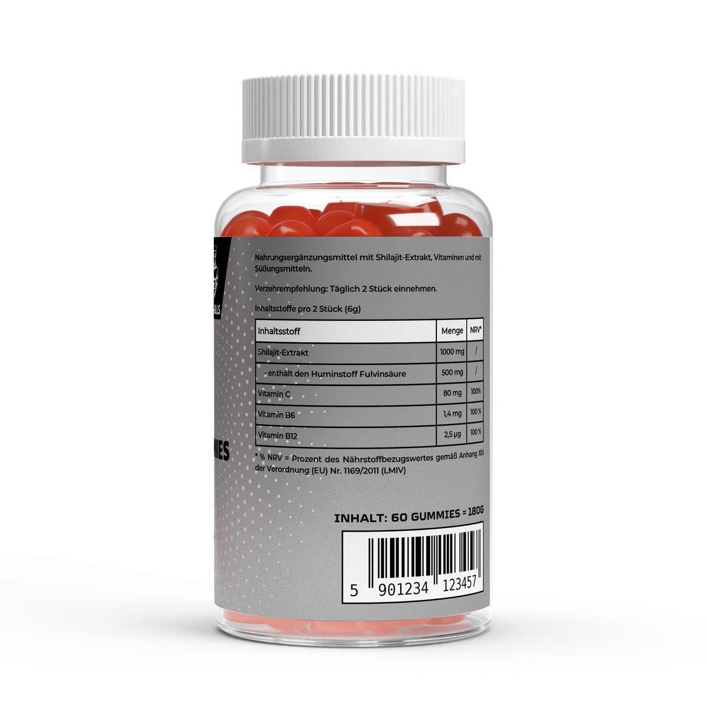 Premium Shilajit Gummies 1000mg + Vitamin C,B6, B12 - 60 Stk