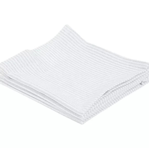 Tischläufer » 45 x 150 cm Tischdecke mit Glitzer Streifen » eleganter Stoff-Tischläufer aus Baumwolle » wiederverwendbar für Hochzeit, Feier & Gastronomie