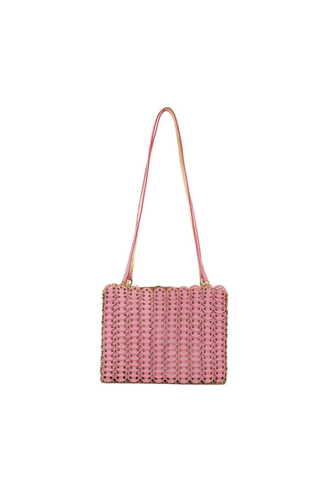 Handtasche - Rabanne - Leder - Rosa