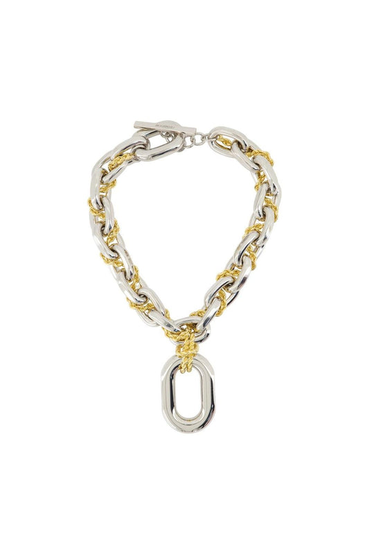 Halskette - Rabanne - Aluminum - Silber/Gold