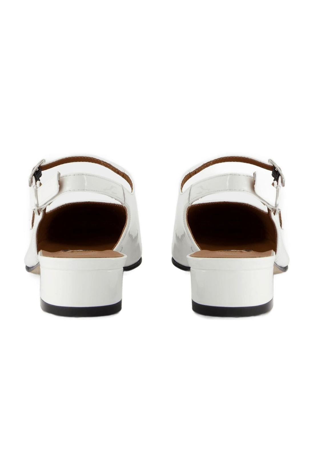 Peche Pumps - Carel - White - Patent Leather