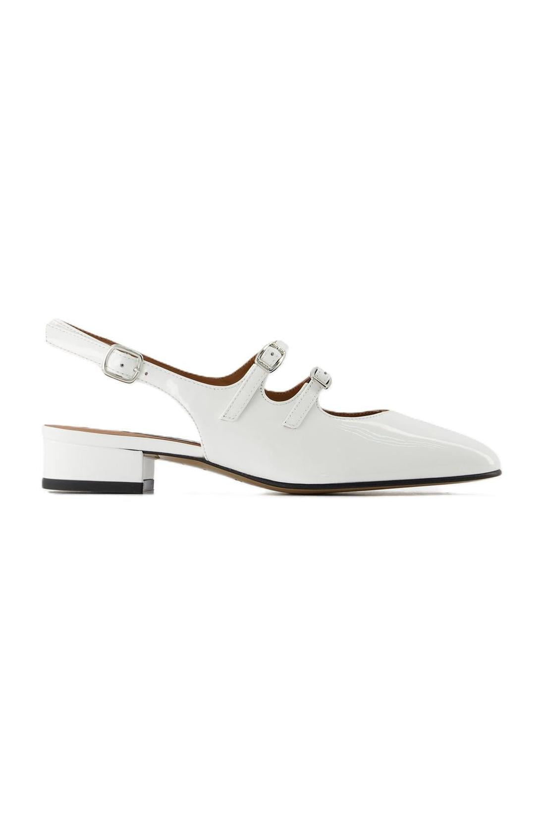 Peche Pumps - Carel - White - Patent Leather