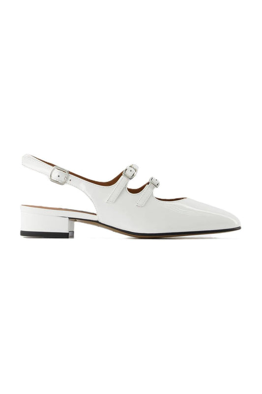 Peche Pumps - Carel - White - Patent Leather