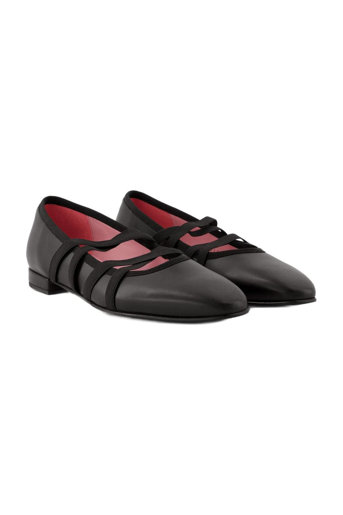 Tutu-Ballerinas - Carel - Leder - Schwarz