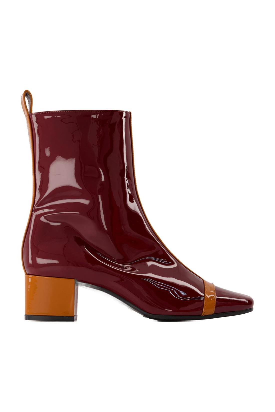 Stiefel Audrey - Carel - Patent Leather - Camel