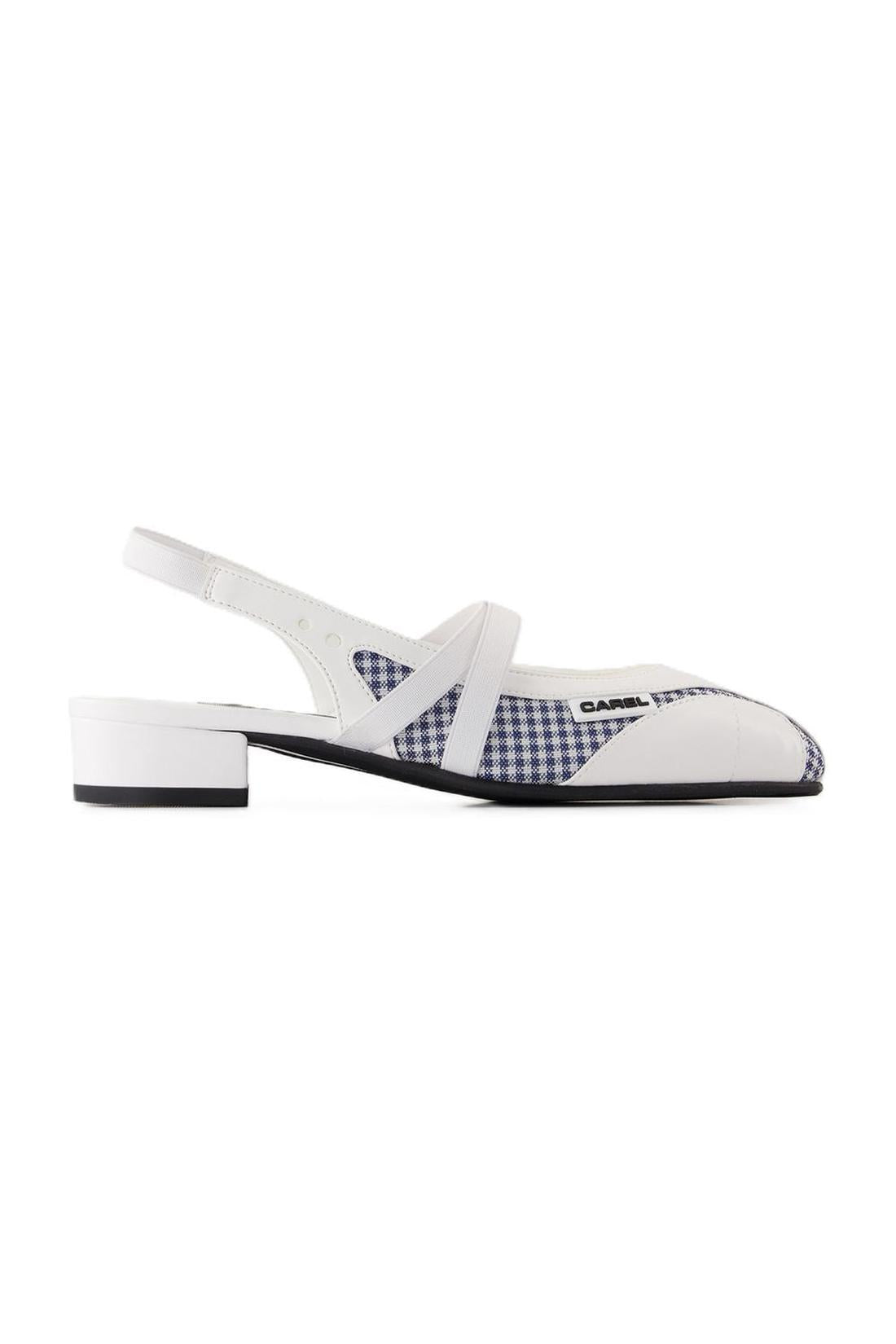 Sling Back Peachy - Carel - Leder - Weiß