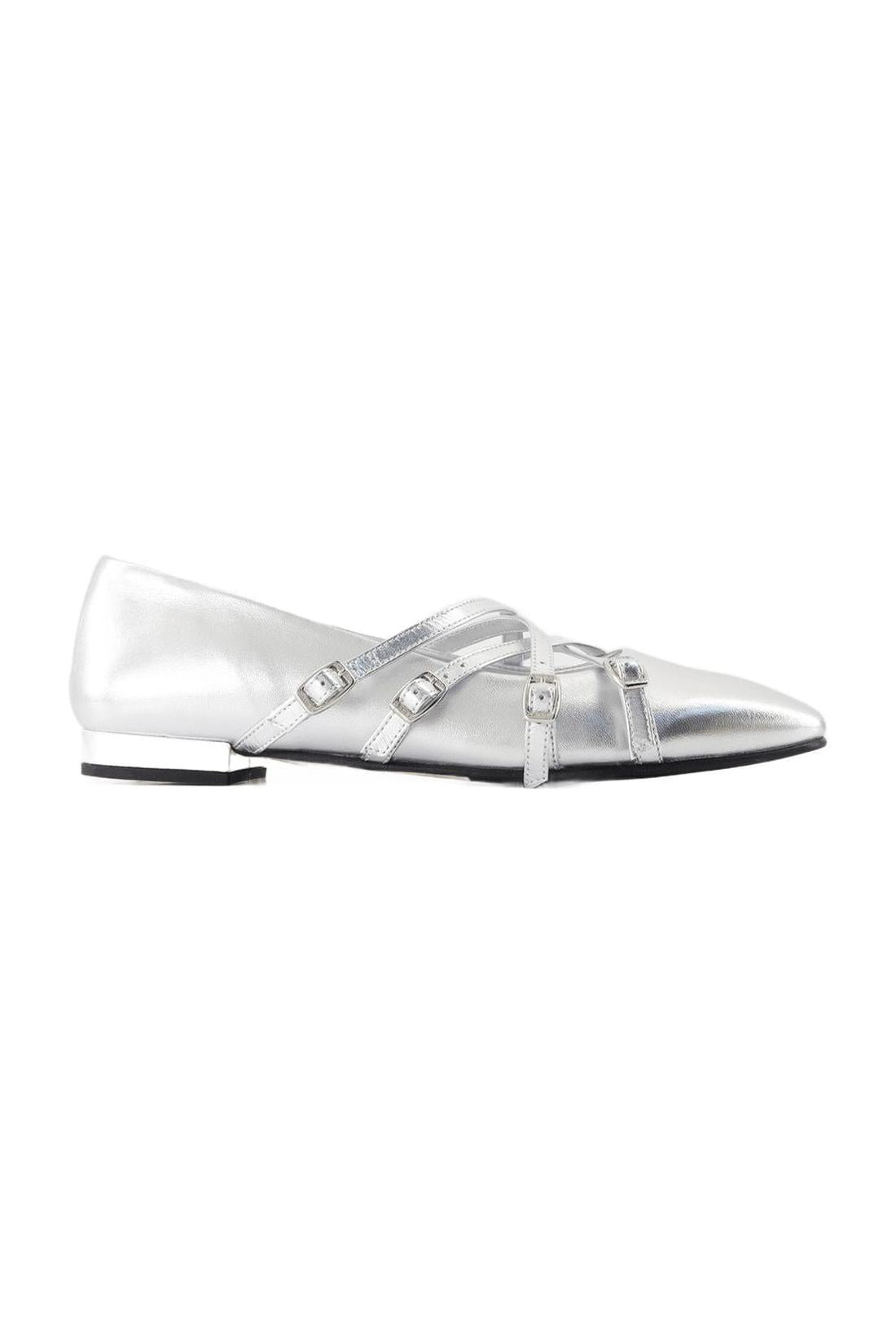 Eloise Ballerinas - Carel - Leder - Silber