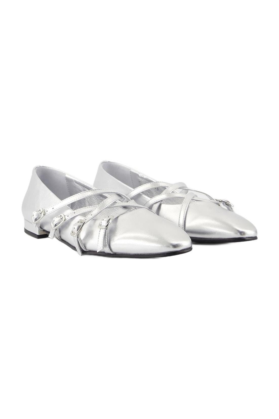 Eloise Ballerinas - Carel - Leder - Silber