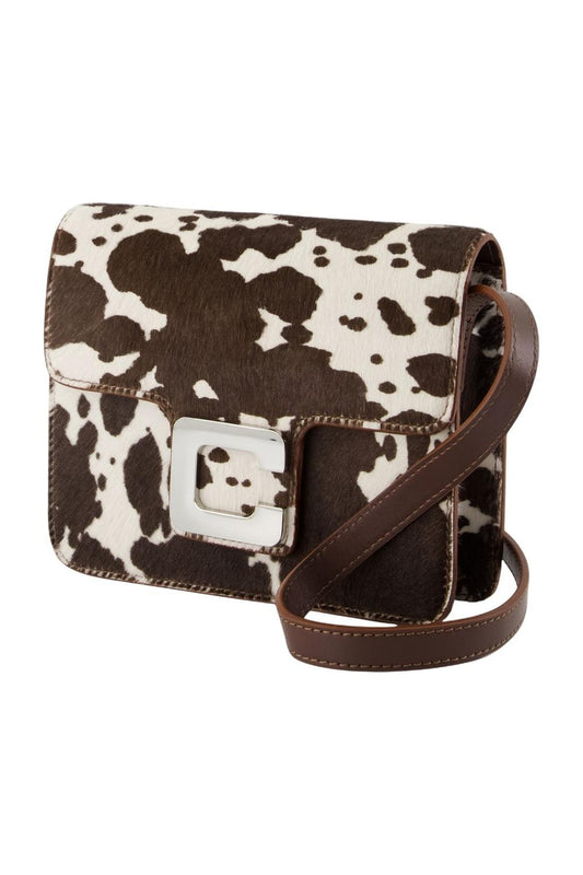 Michelle 25 Schultertasche - Carel - Leder - Weiß