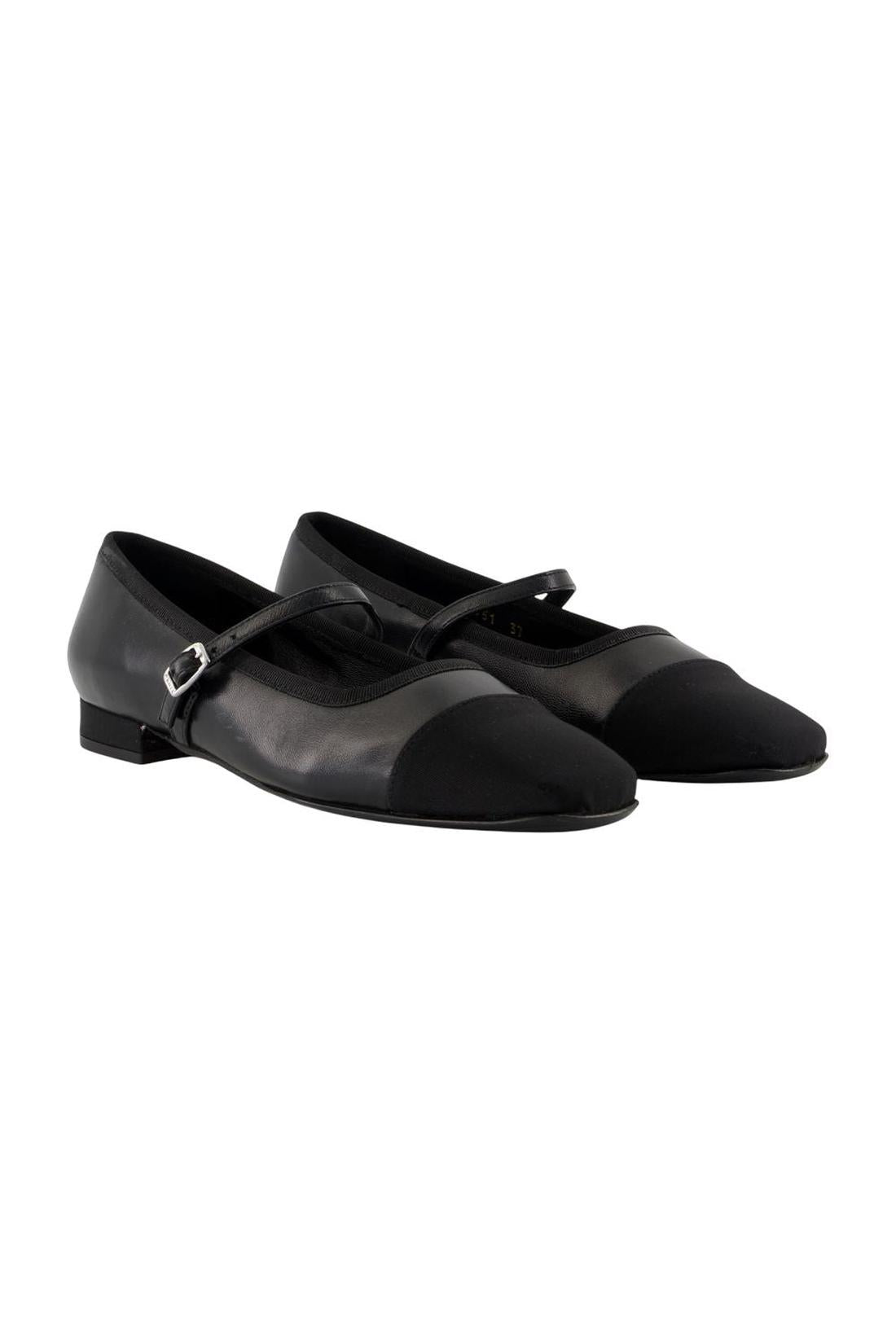 Gisele Ballerinas - Carel - Leder - Schwarz