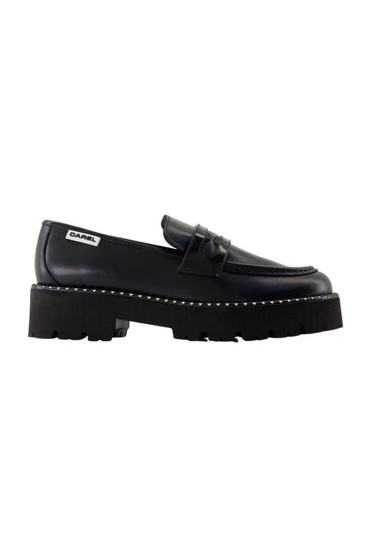 Flache Schuhe Marion - Carel - Leder - Schwarz