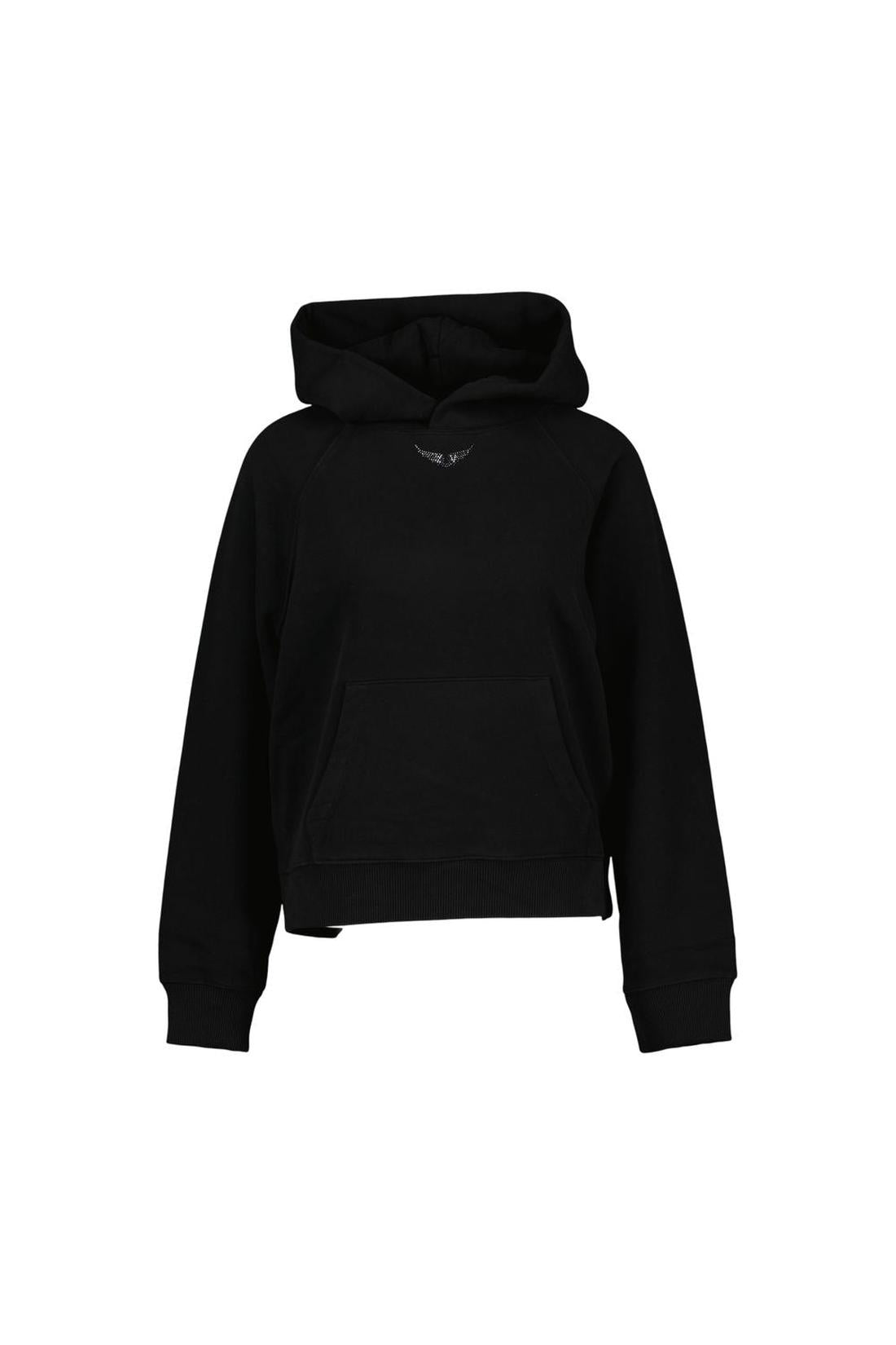 Sweatshirt Georgy Pmo Wings Strass - Zadig & Voltaire - Baumwolle - Schwarz