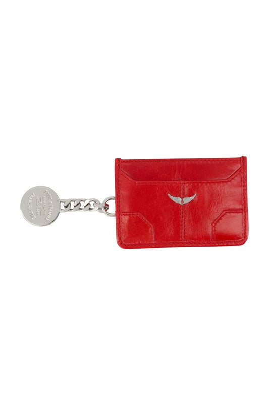 Sunny Pass Kartenhalter - Zadig & Voltaire - Leder - Rot