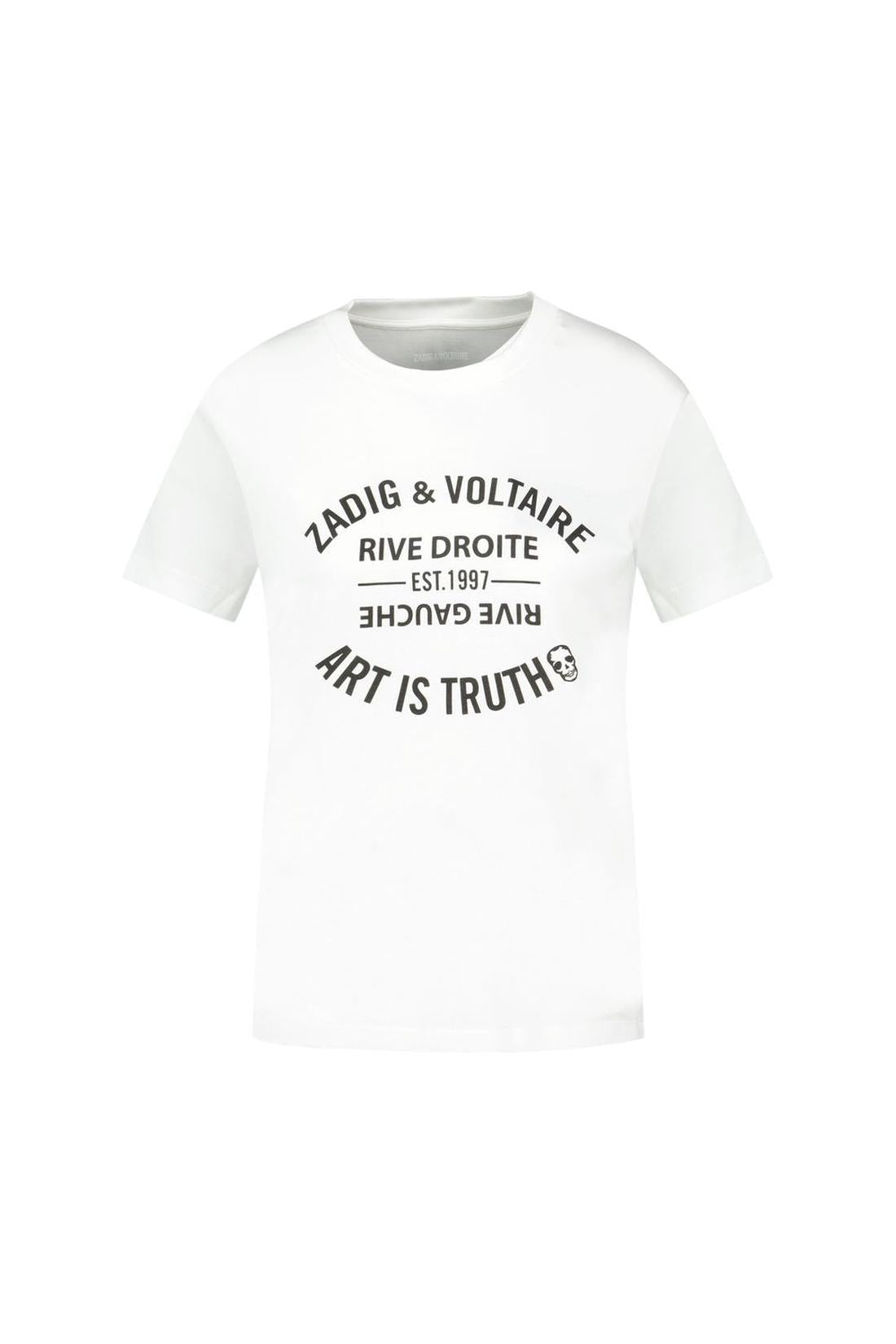 Walk Ico Blason Eco T-Shirt - Zadig & Voltaire - Baumwolle - Weiß