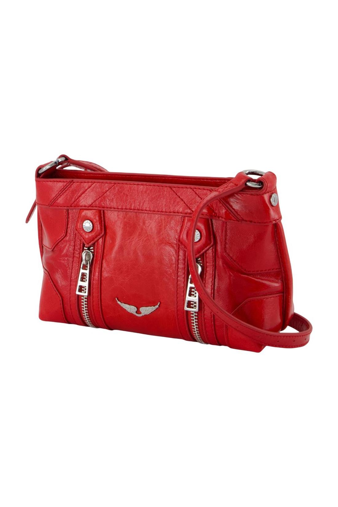 Sunny Mood Schultertasche - Zadig & Voltaire - Leder - Rot