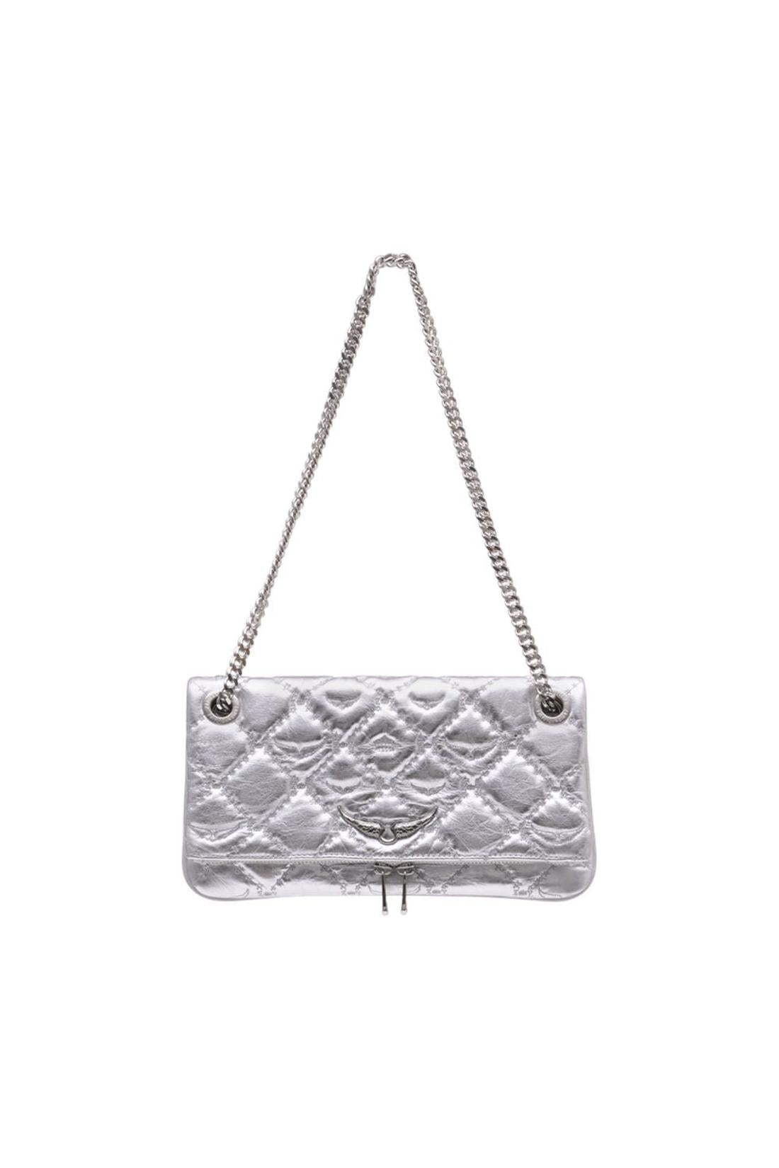 Wallet On Chain Rock Ii - Zadig & Voltaire - Leder - Silber