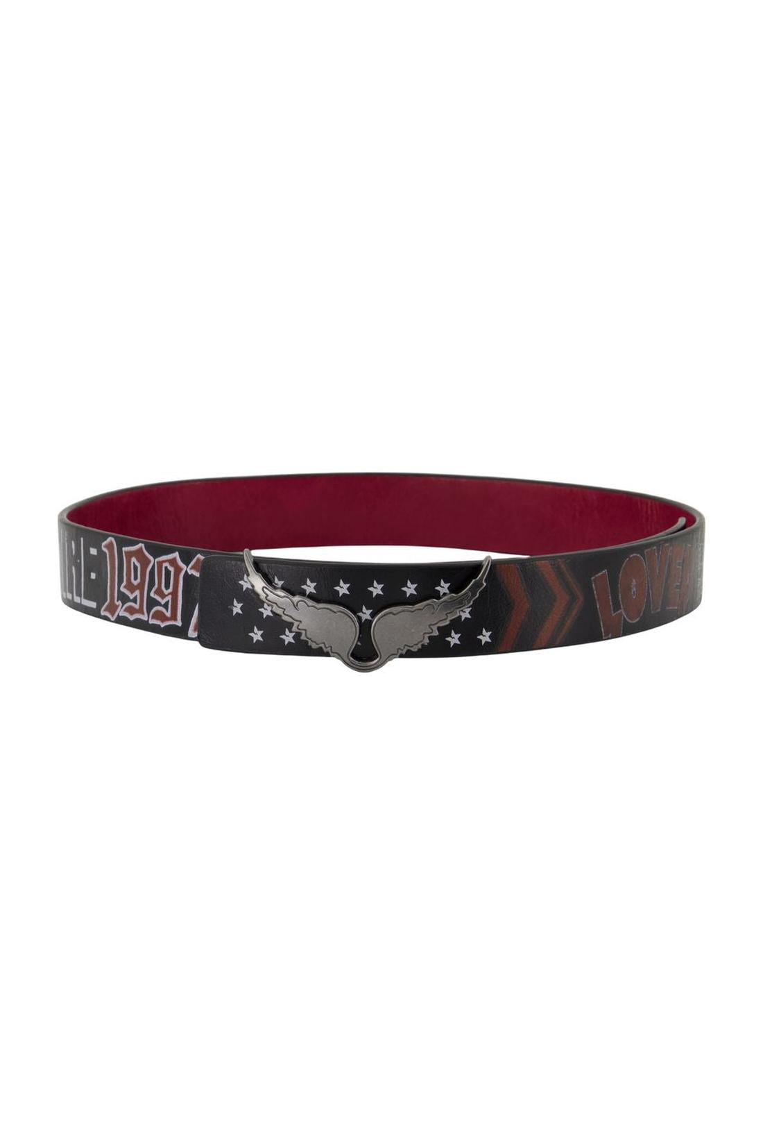 Rock Reversible Belt - Zadig & Voltaire - Leder - Schwarz