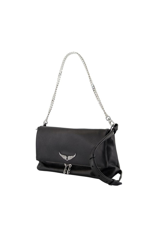 Rocky Ii Schultertasche - Zadig & Voltaire - Leder - Schwarz