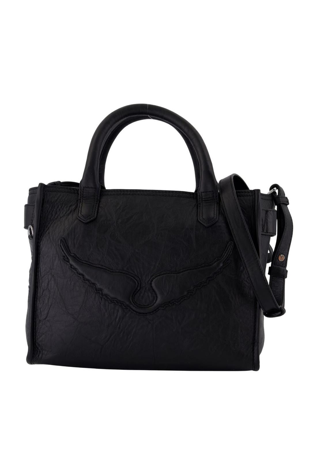 Einkaufstasche Angel Xs - Zadig & Voltaire - Leder - Schwarz