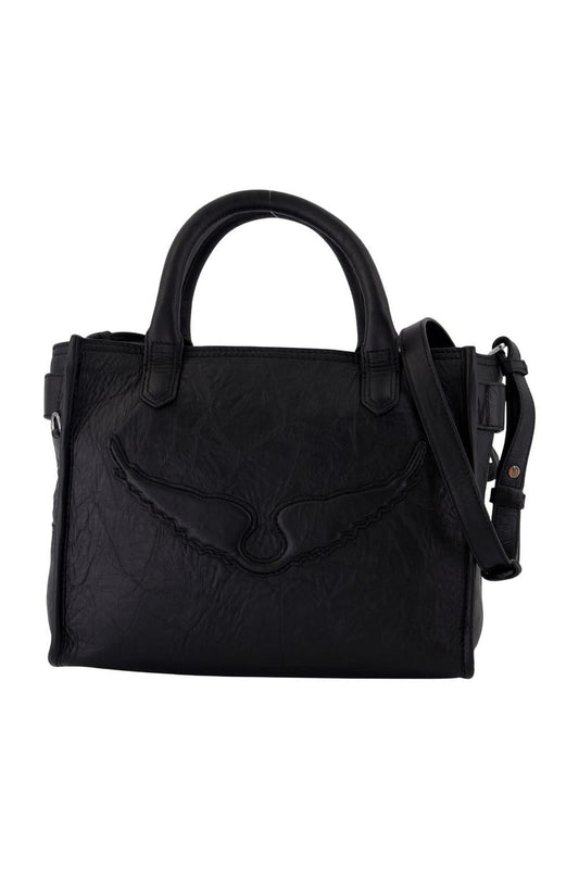 Einkaufstasche Angel Xs - Zadig & Voltaire - Leder - Schwarz