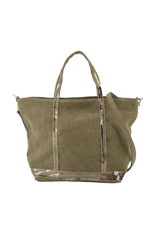Einkaufstasche S - Vanessa Bruno - Leinen - Khaki