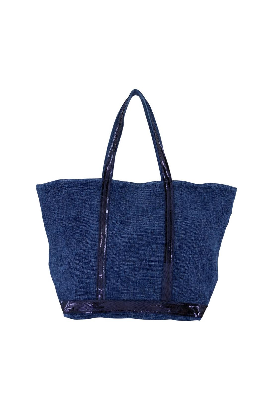 Cabas L Zipped - Vanessa Bruno - Leinen - Blau