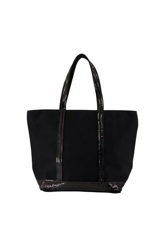 Cabas M Zipper - Vanessa Bruno - Baumwolle - Schwarz