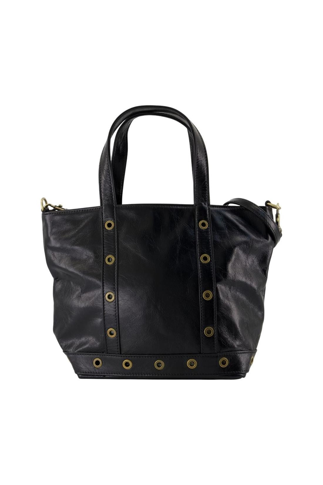 Einkaufstasche S - Vanessa Bruno - Leder - Schwarz