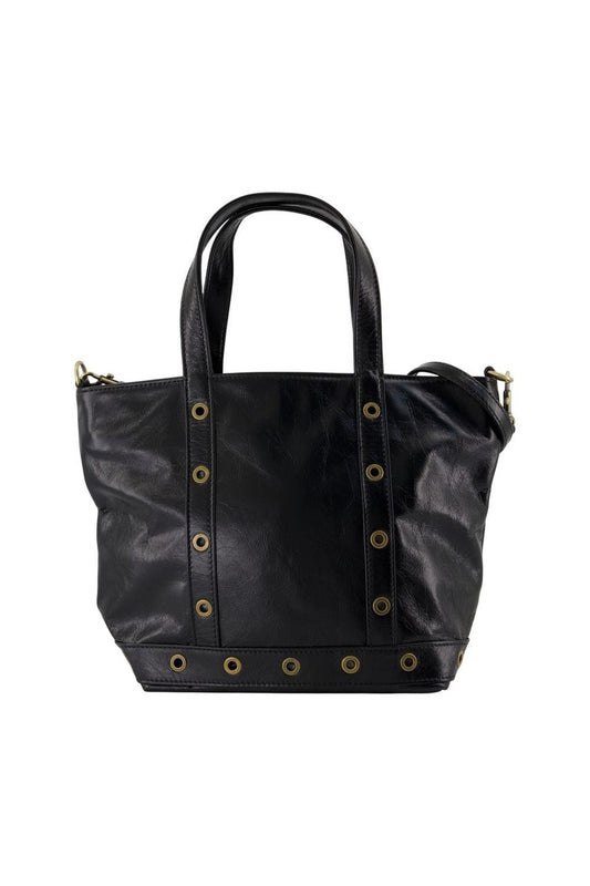 Einkaufstasche S - Vanessa Bruno - Leder - Schwarz