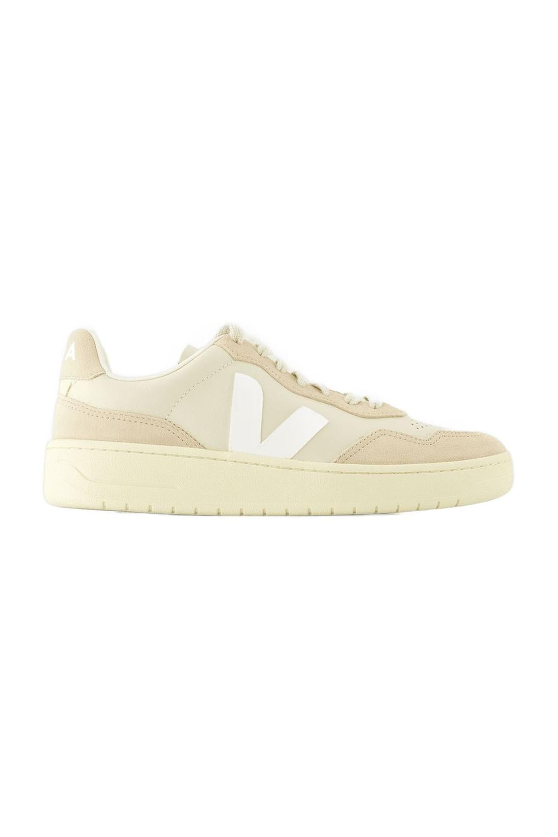 Sneakers V-90 - Veja - Leder - Beige