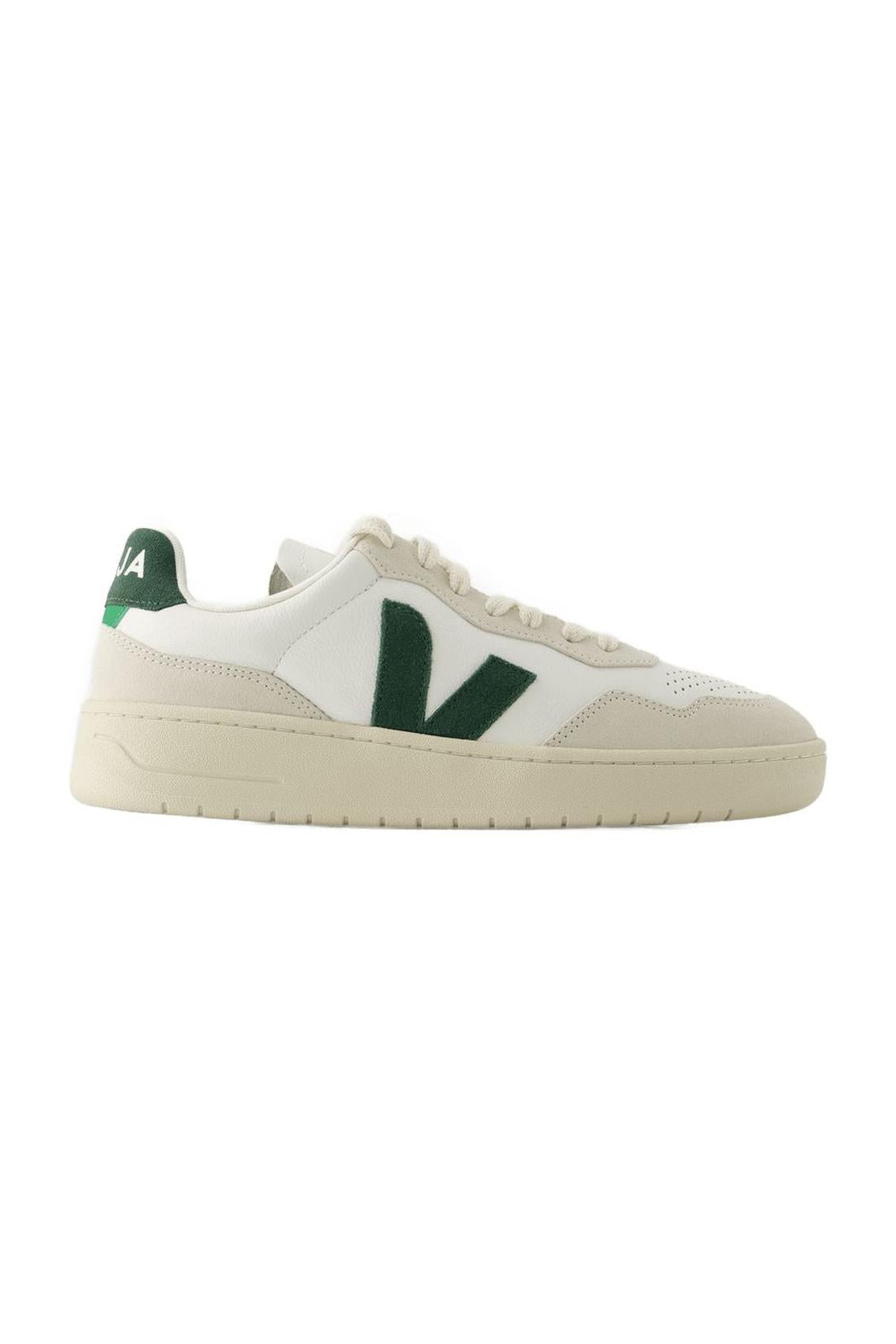 Sneakers V-90 - Veja - Leder - Weiß Cyprus