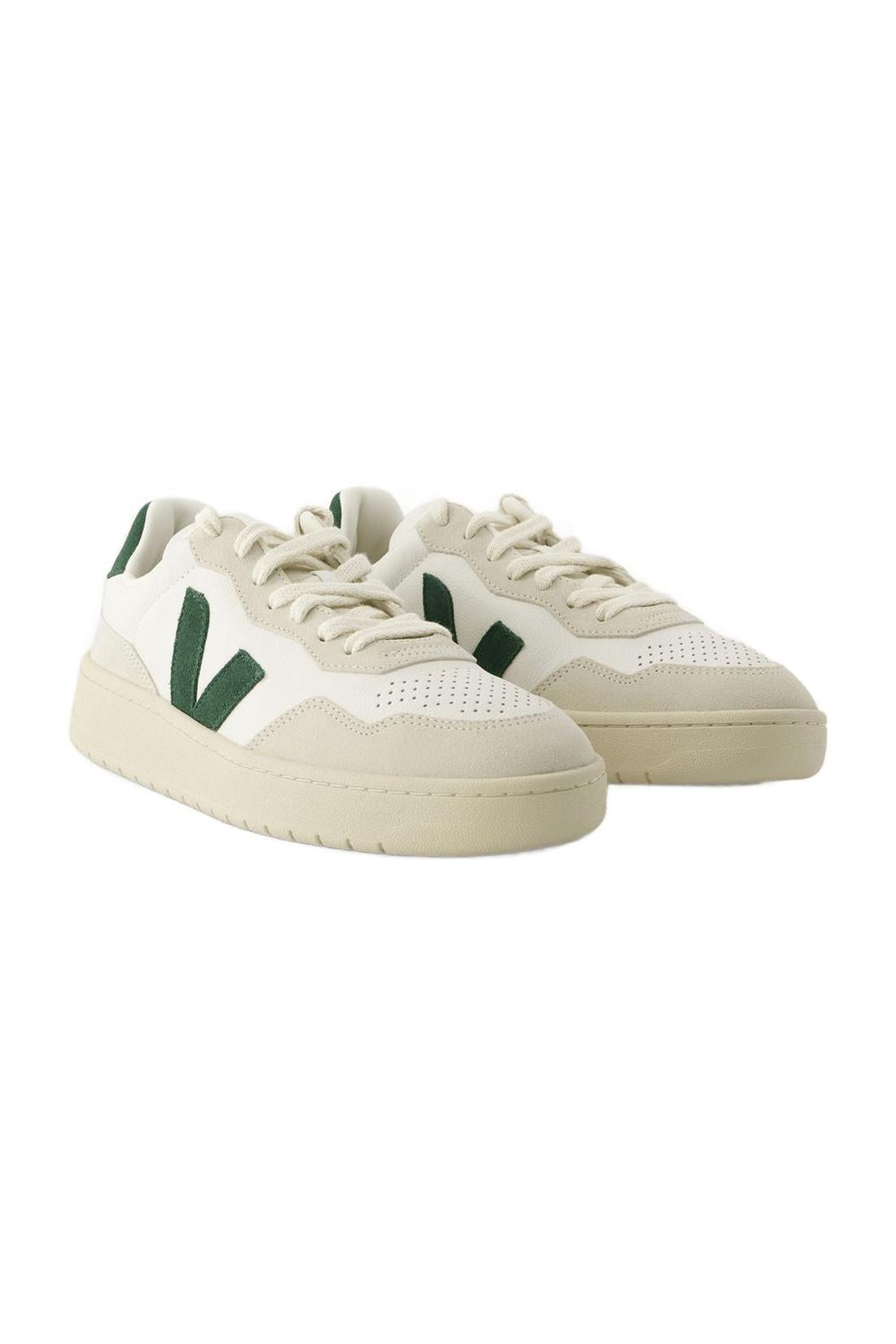 Sneakers V-90 - Veja - Leder - Weiß Cyprus