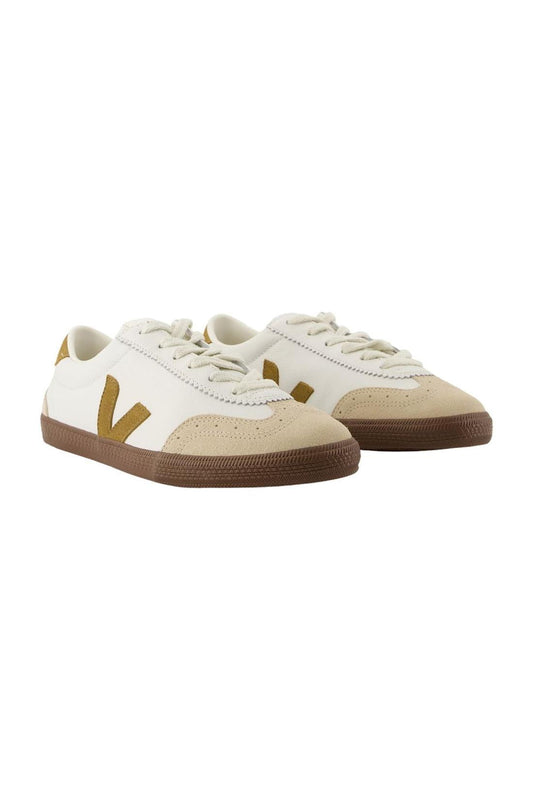 Volleyball Sneakers - Veja - Leder - Weiß