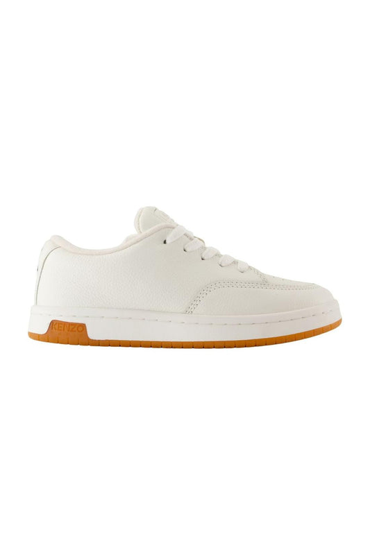 Dome Low Top Sneakers - Kenzo - Leder - Weiß